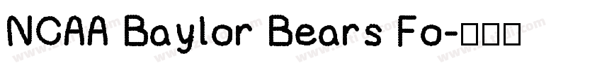 NCAA Baylor Bears Fo字体转换